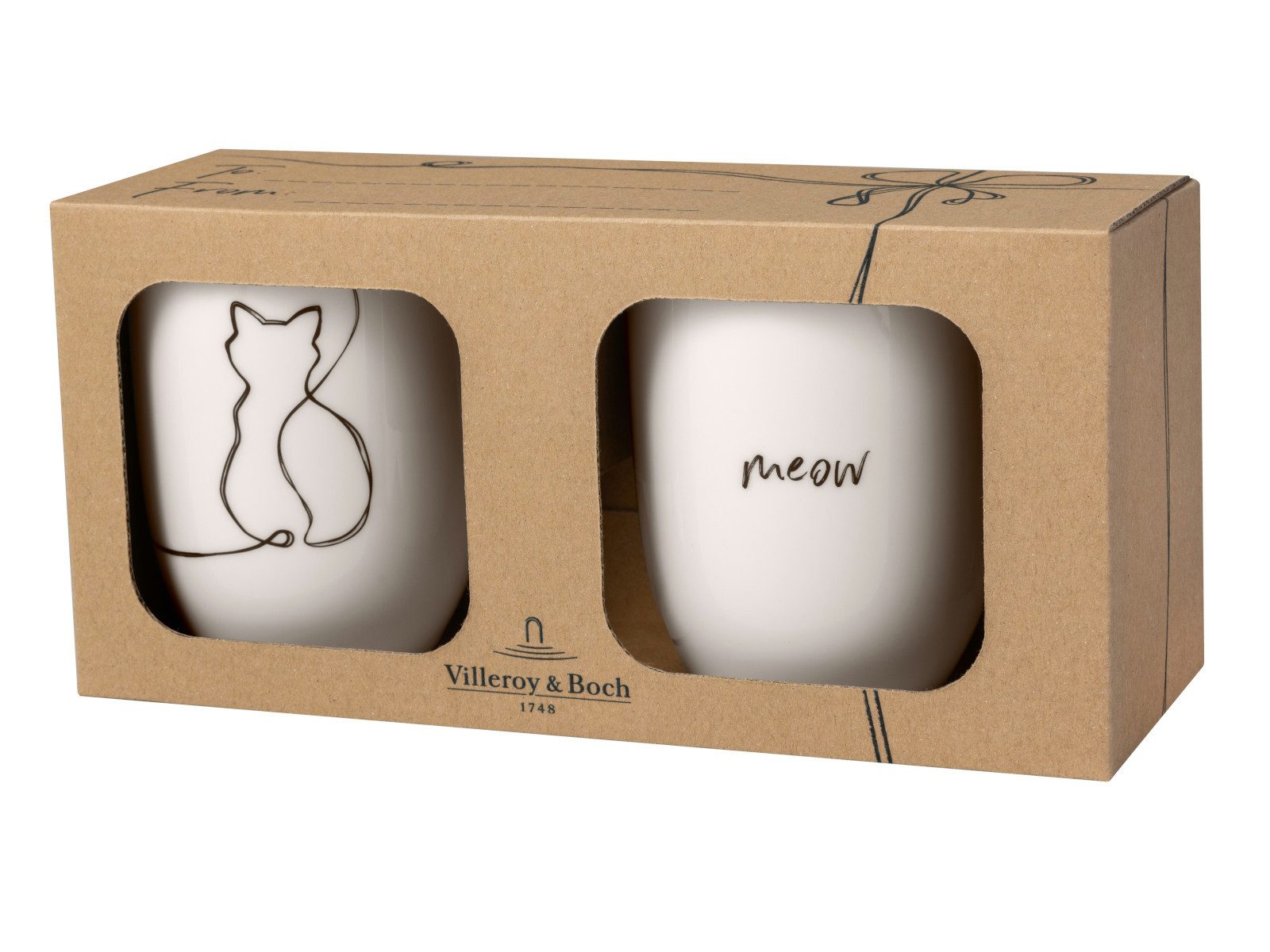 Becher Statement Cat Henkelbecher 0,29l Set 2tlg