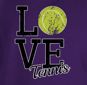 Shirtracer T-Shirt Love Tennis Kinder Sport Kleidung