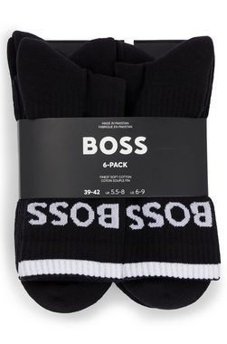 BOSS Businesssocken 6P QS Stripe CC (Packung, 6er)