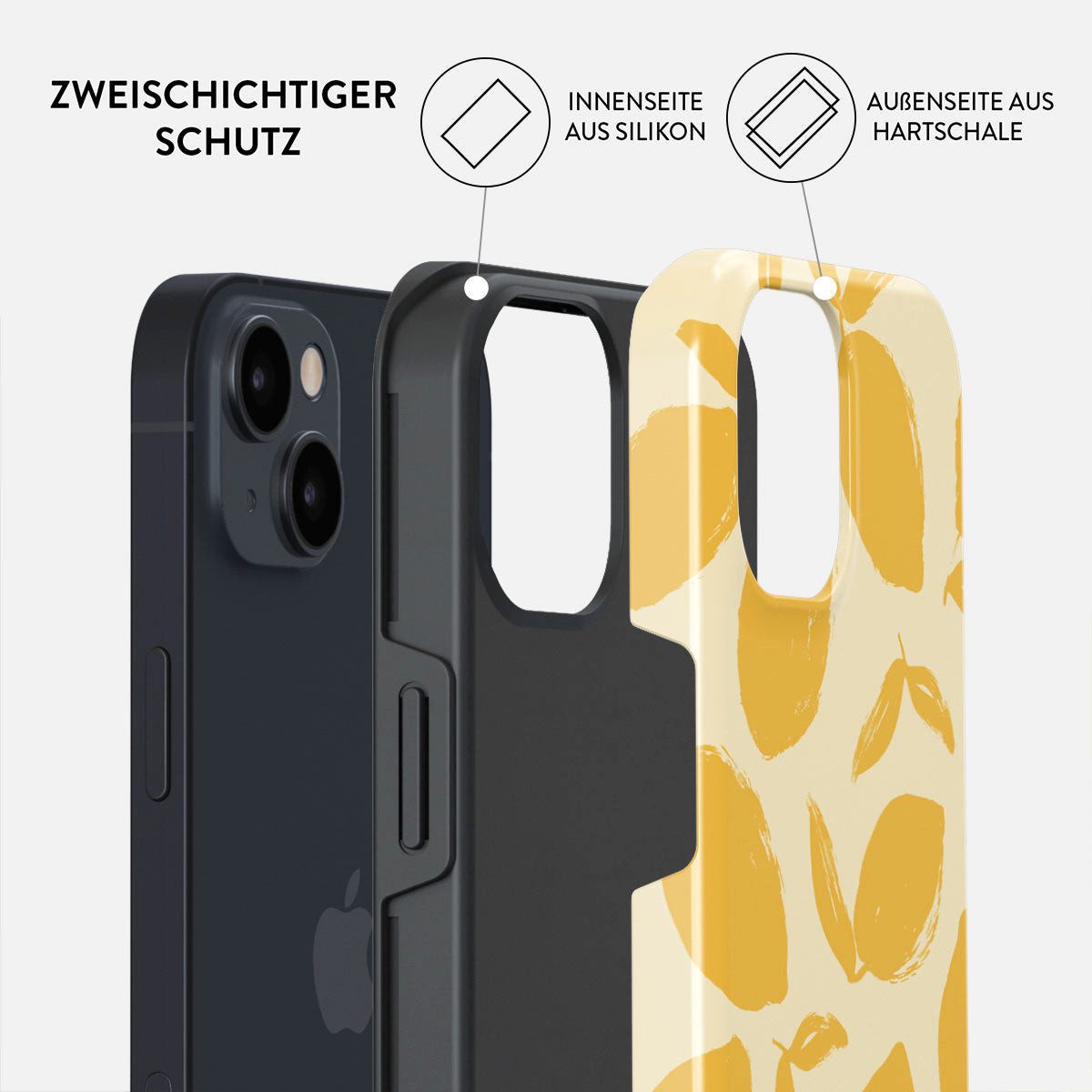 BURGA Handyhülle Tough MagSafe Case Lemon Tart iPhone 15