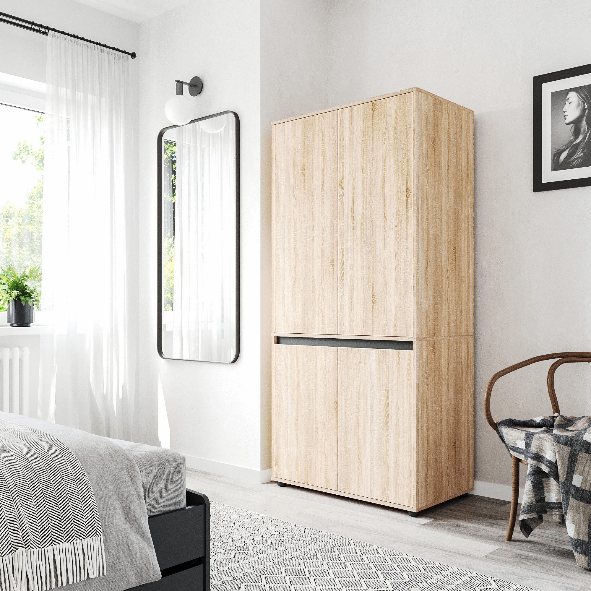 KOMTO Garderobenschrank CUBE 60-90 cm Mit günstig online kaufen
