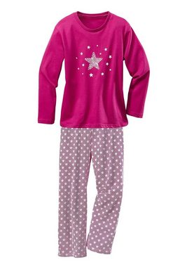 petite fleur Pyjama (Set, 4 tlg., 2 Stück) modischer Sternendruck auf den Shirts und Hosen