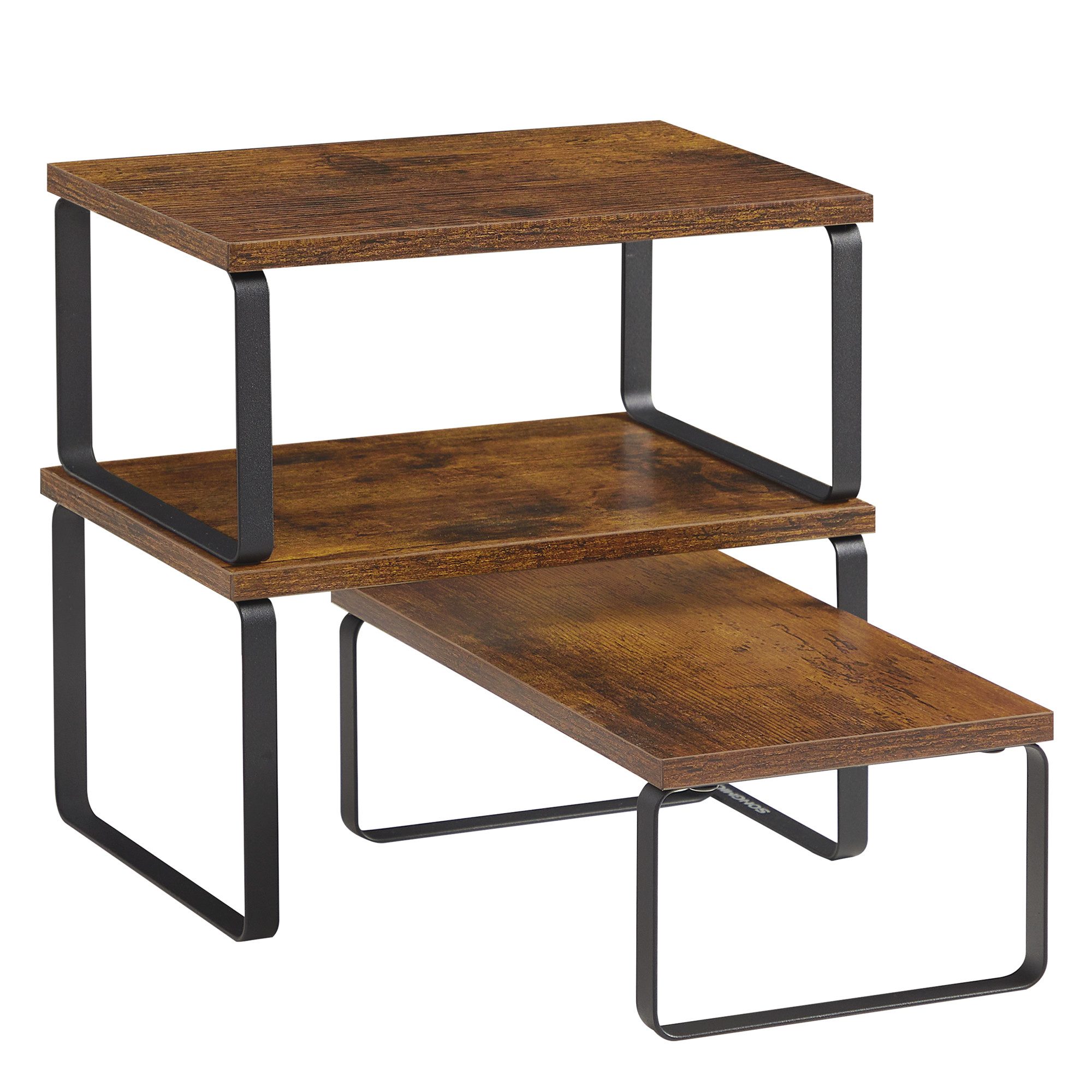 SONGMICS Gewürzregal, 3-tlg., Küchenregal, erweiterbar, Gewürzhalter günstig online kaufen