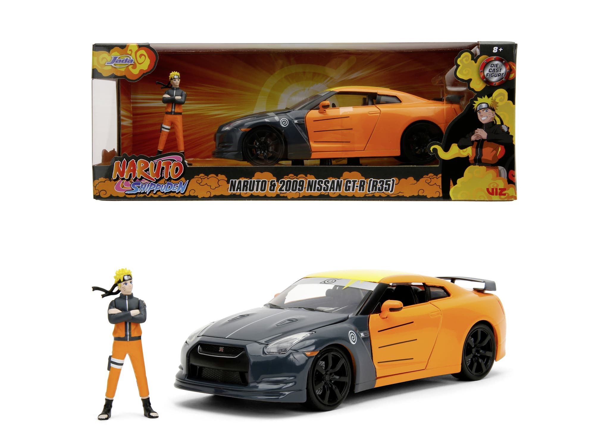 JADA Modellauto Jada Naruto 2009 Nissan GT-R 1:24 Modellauto