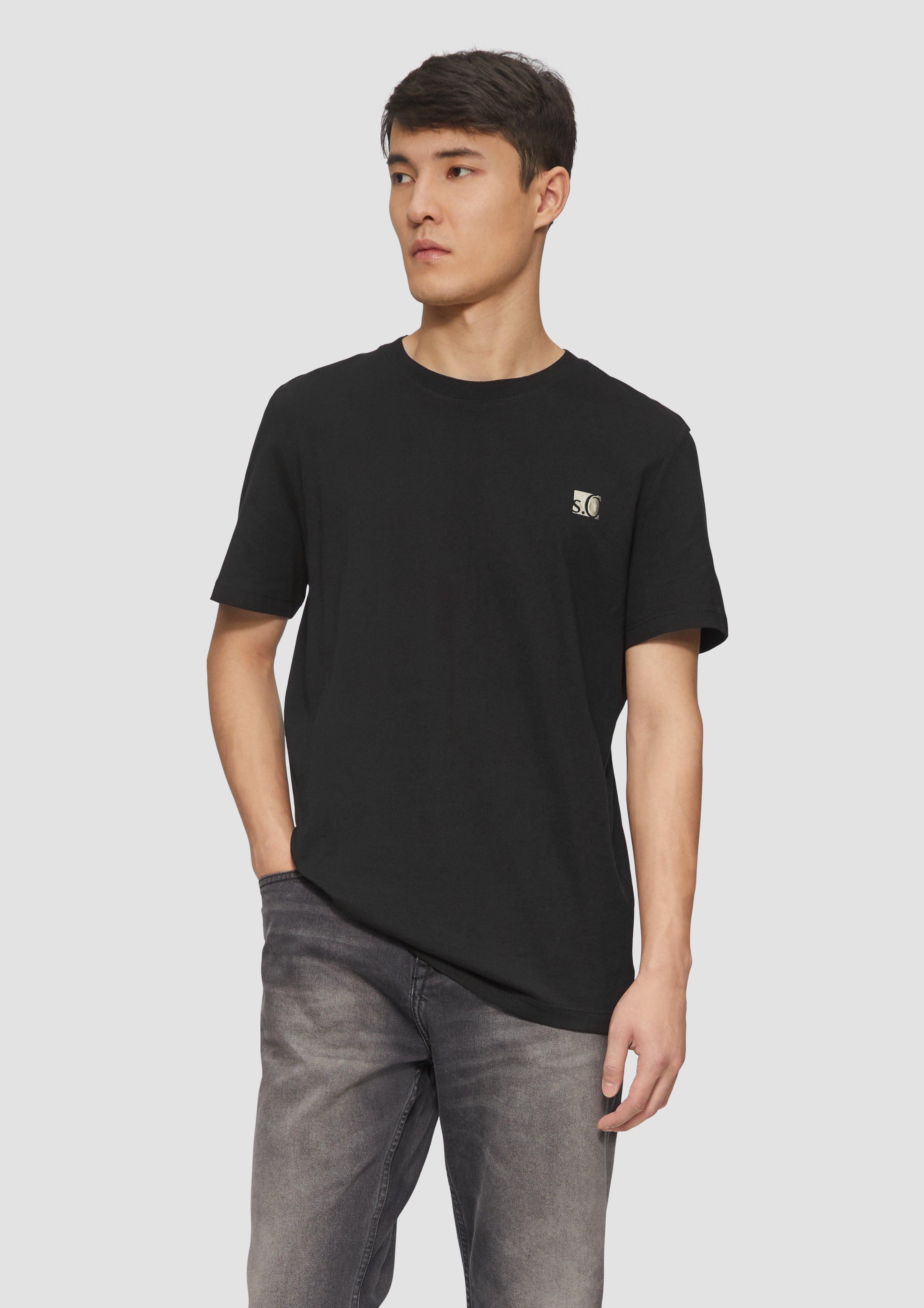 s.Oliver Kurzarmshirt T-Shirt mit Gold- oder günstig online kaufen