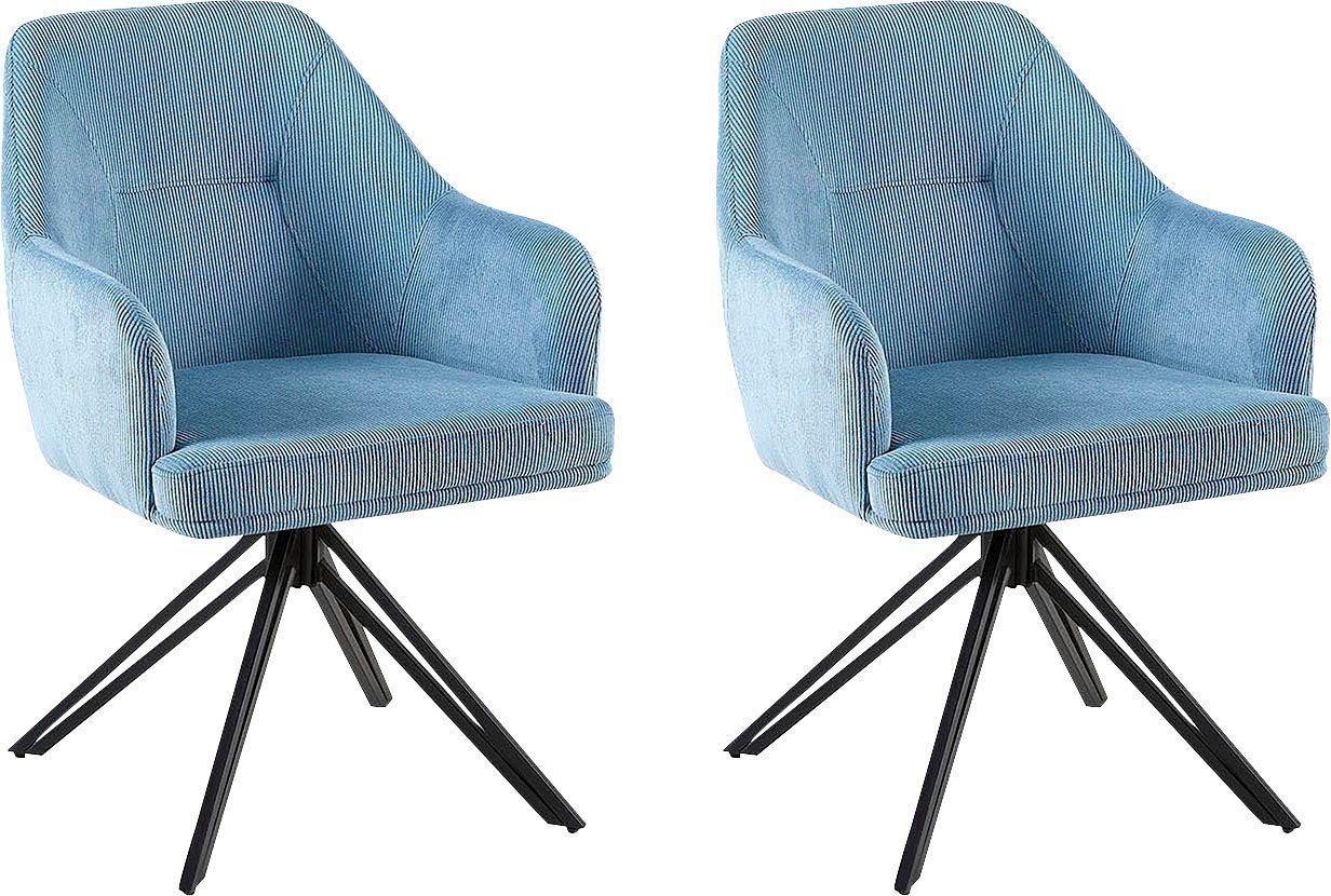 Home affaire Esszimmerstuhl Alaro (2 St), mit Drehfunktion, Armlehnstuhl günstig online kaufen