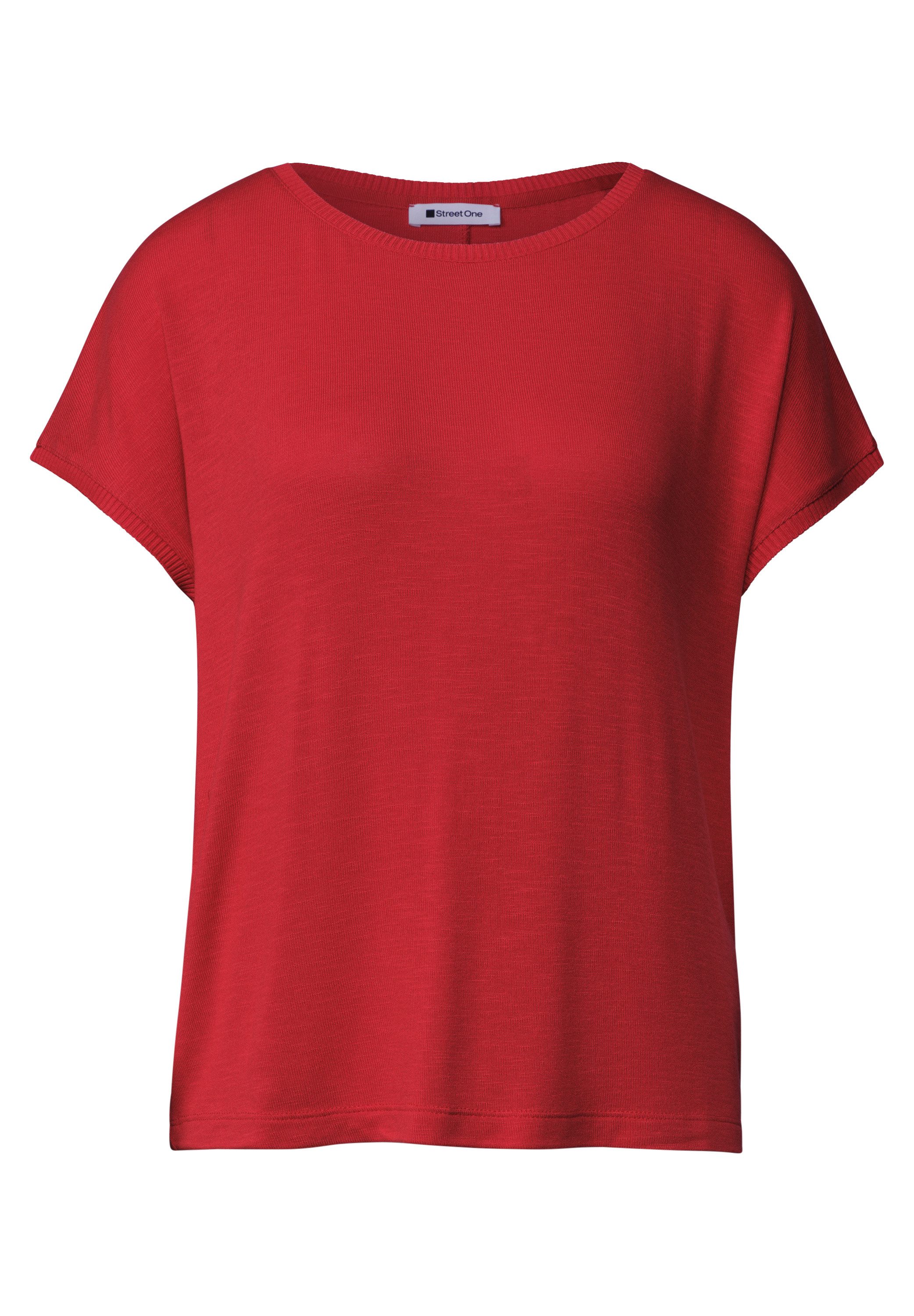 STREET ONE T-Shirt in Unifarbe – Bild 4 von 5