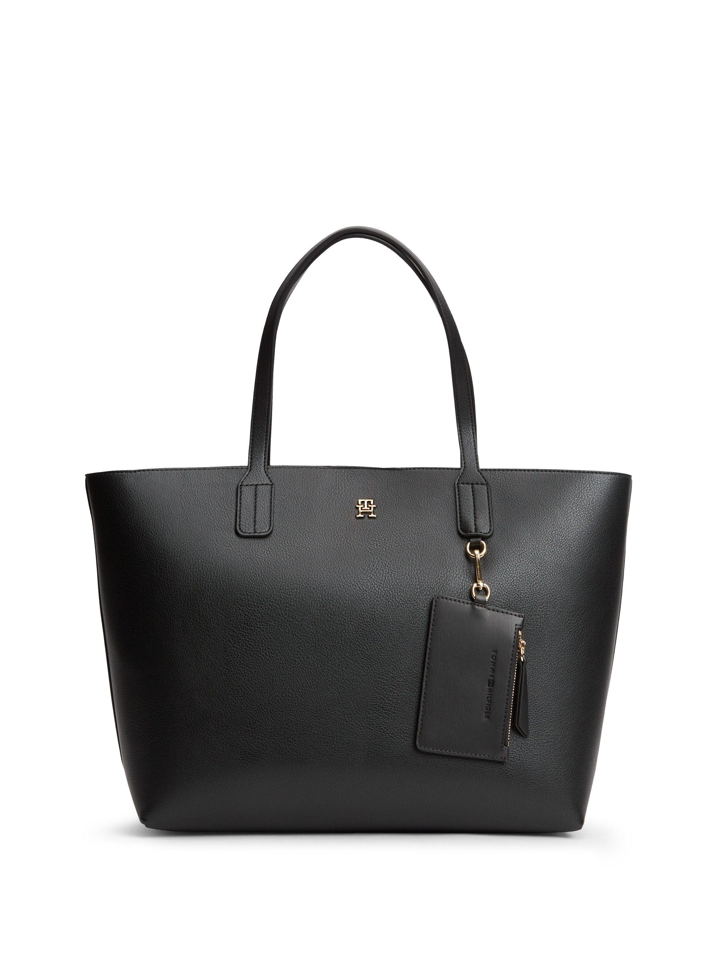 Tommy Hilfiger Tragetasche TH ICON TOTE, Damen Handtasche, Shopper mit doppeltem Henkel