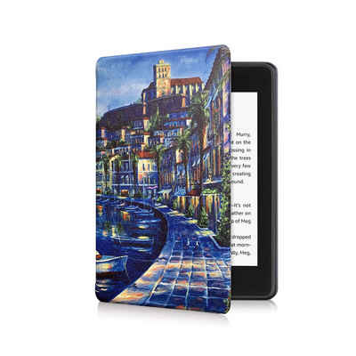 Lobwerk Tablet-Hülle Schutzhülle für Amazon Kindle Paperwhite 2021 11. Generation 6.8 Zoll, Wake & Sleep Funktion, Sturzdämpfung, Aufstellfunktion