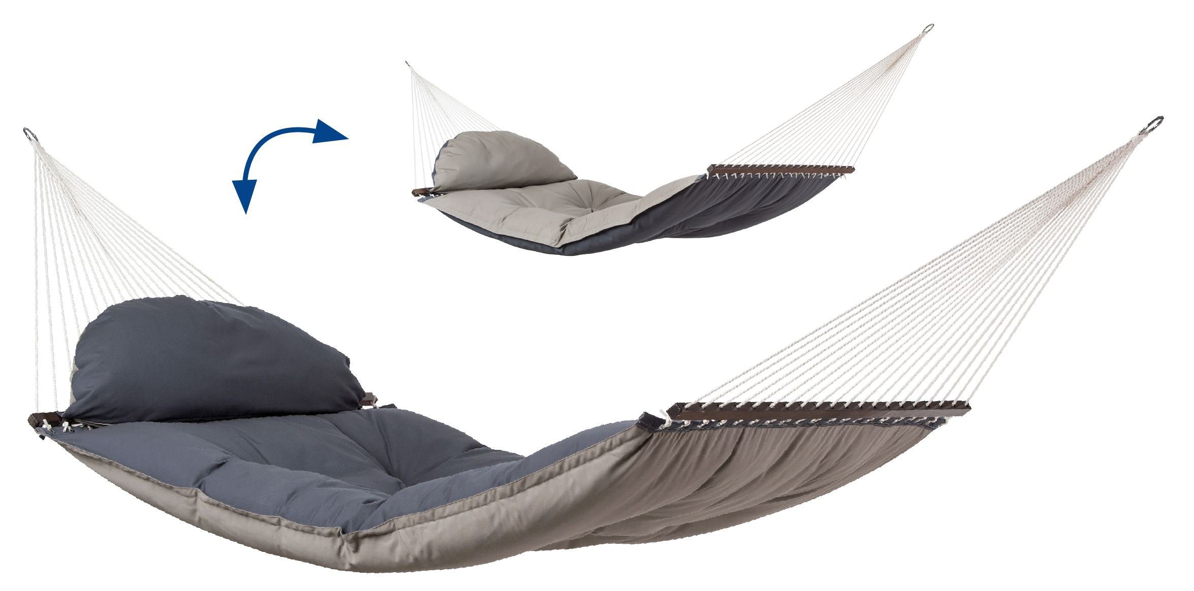 Amazonas Stabhängematte Luxushängematte Fat Hammock taupe günstig online kaufen