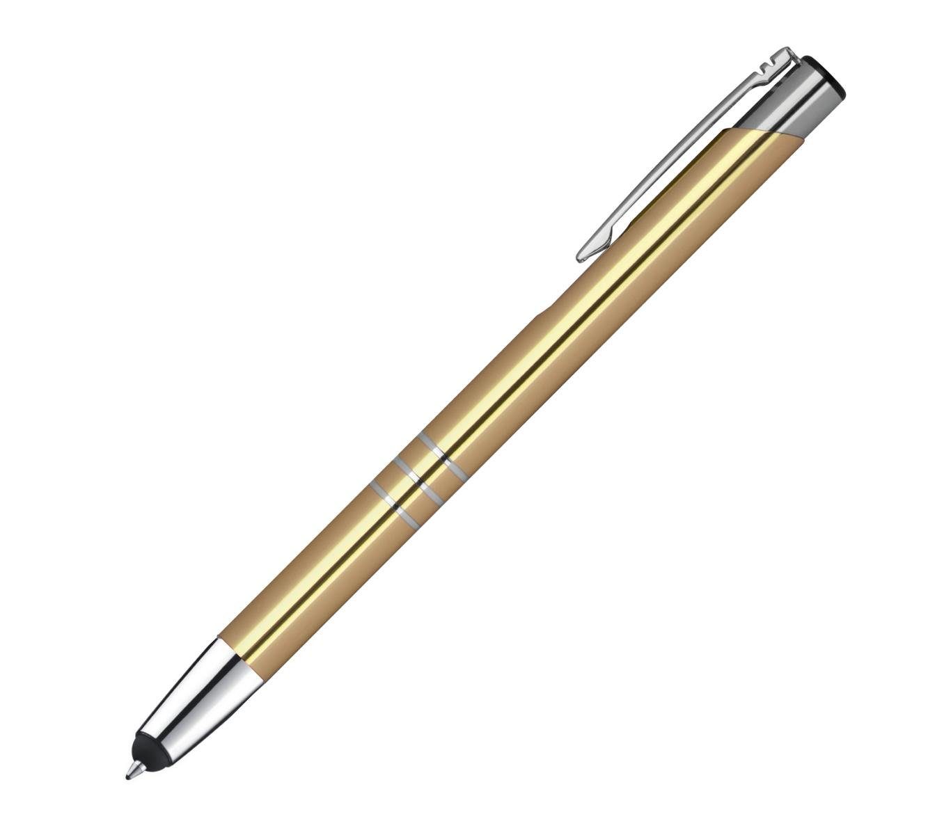 Livepac Office Kugelschreiber Touchpen Kugelschreiber aus Metall / Farbe: gold