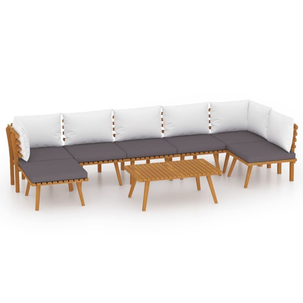 vidaXL Gartenlounge-Set 8-tlg. Garten-Lounge-Set mit Kissen günstig online kaufen