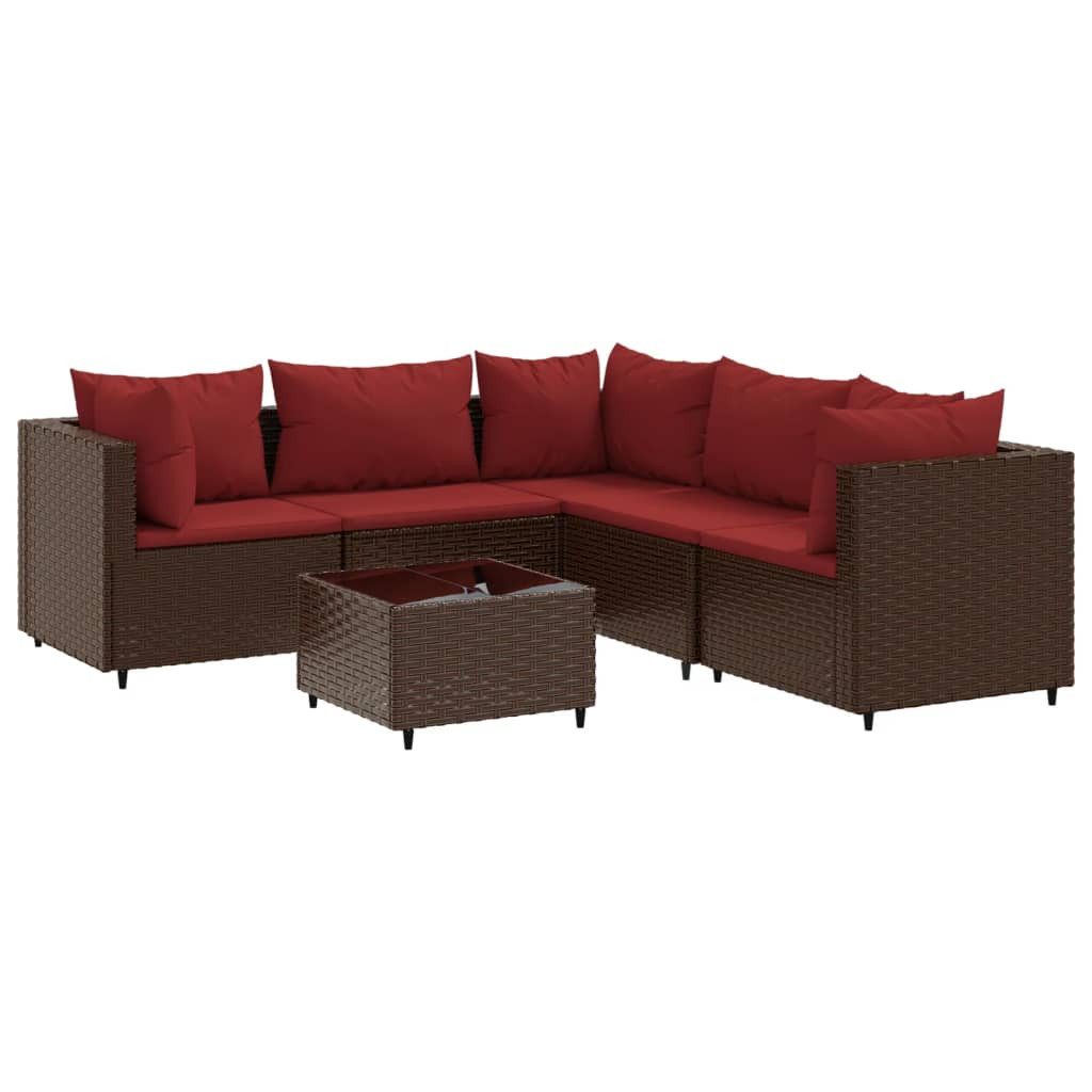 vidaXL Gartenlounge-Set 6-tlg. Garten-Lounge-Set mit Kissen günstig online kaufen