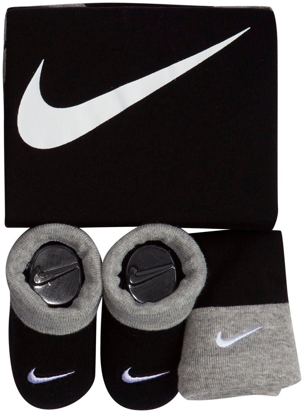 (Set, Sportswear schwarz Nike Erstausstattungspaket 3-tlg) Neugeborenen-Geschenkset