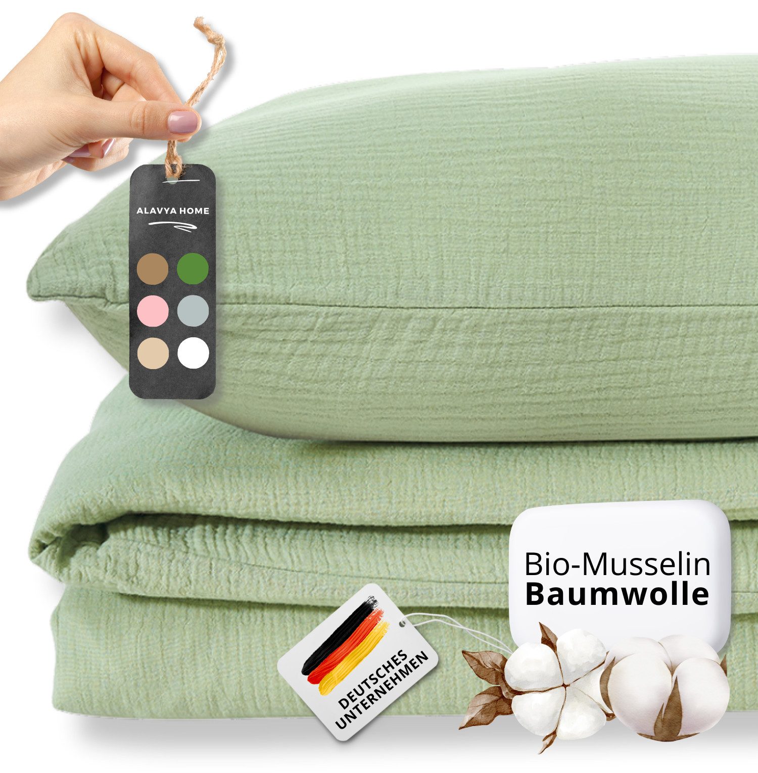 Bettwäsche Musselin GOTS zertifiziert