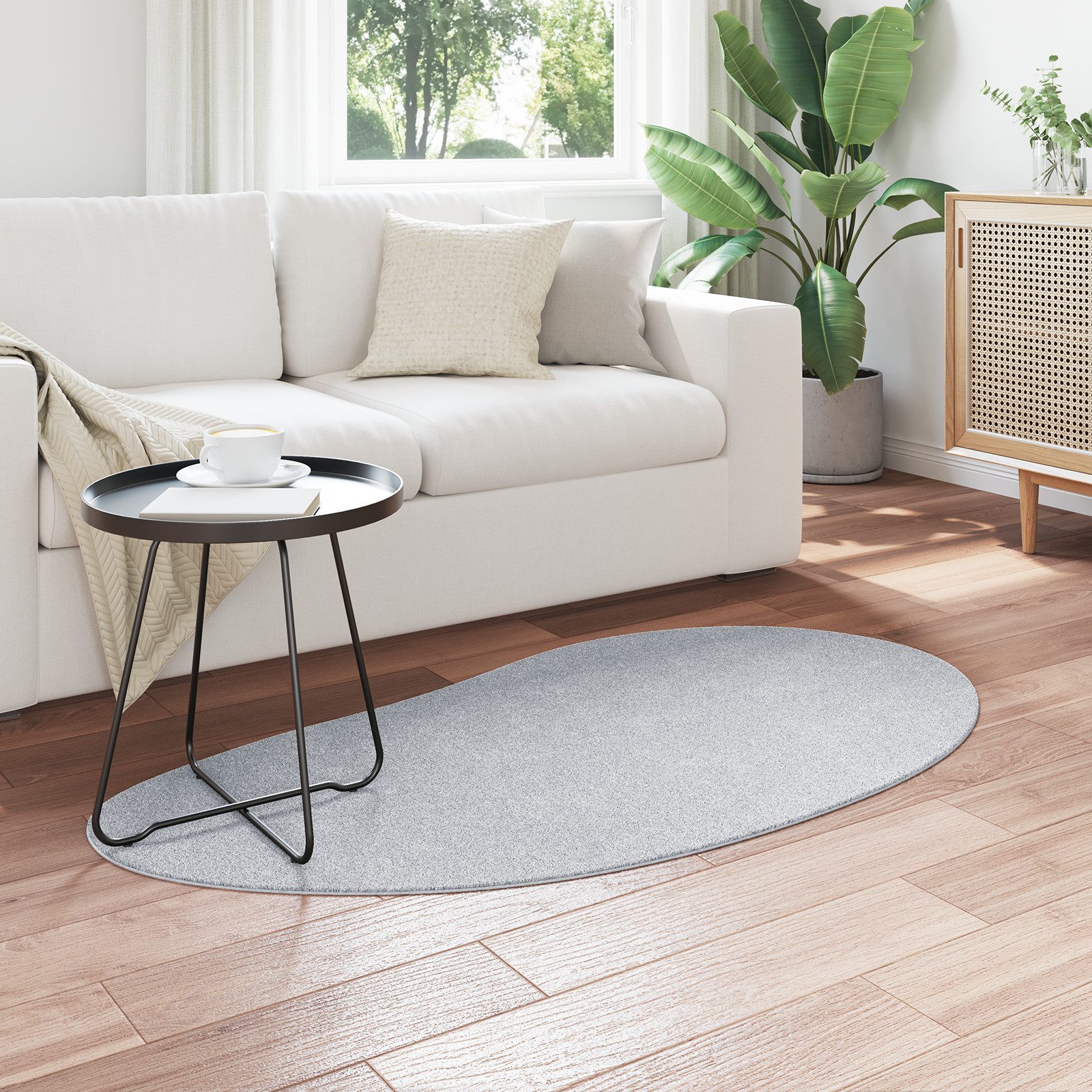 vidaXL Teppich Teppich Grau 80x150 cm günstig online kaufen