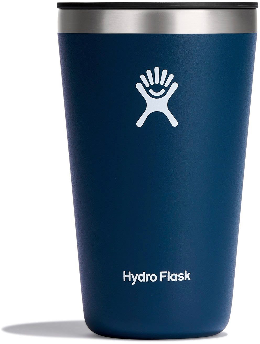 Hydro Flask Thermobecher 16 OZ All Around Tumbler Press-In Lid, 473 ml, 1-tlg., Edelstahl, Kompatibel mit Trinkhalmdeckel und verschließbaren Eindrückdeckel