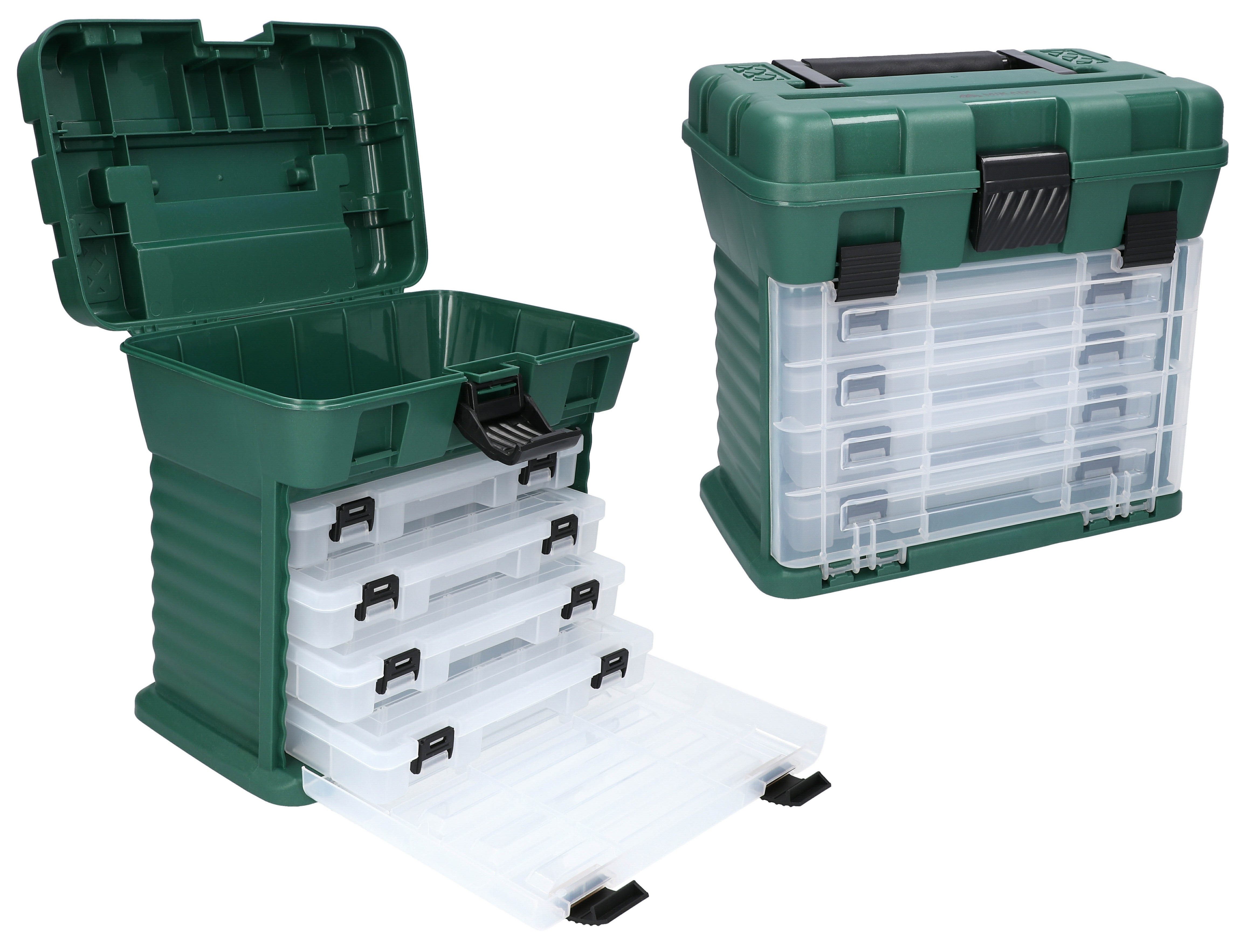 MIKADO Total Fishing Transportbehälter Box für Zubehör 27,5x17x26cm - Angeln Werkstatt Multifunktional, (1-St)