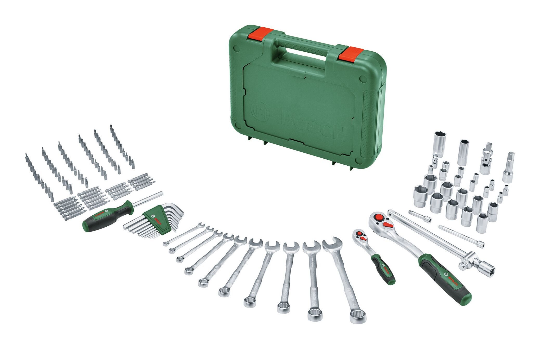 BOSCH Werkzeugkoffer (132 Teile), Advanced, 132-teilig