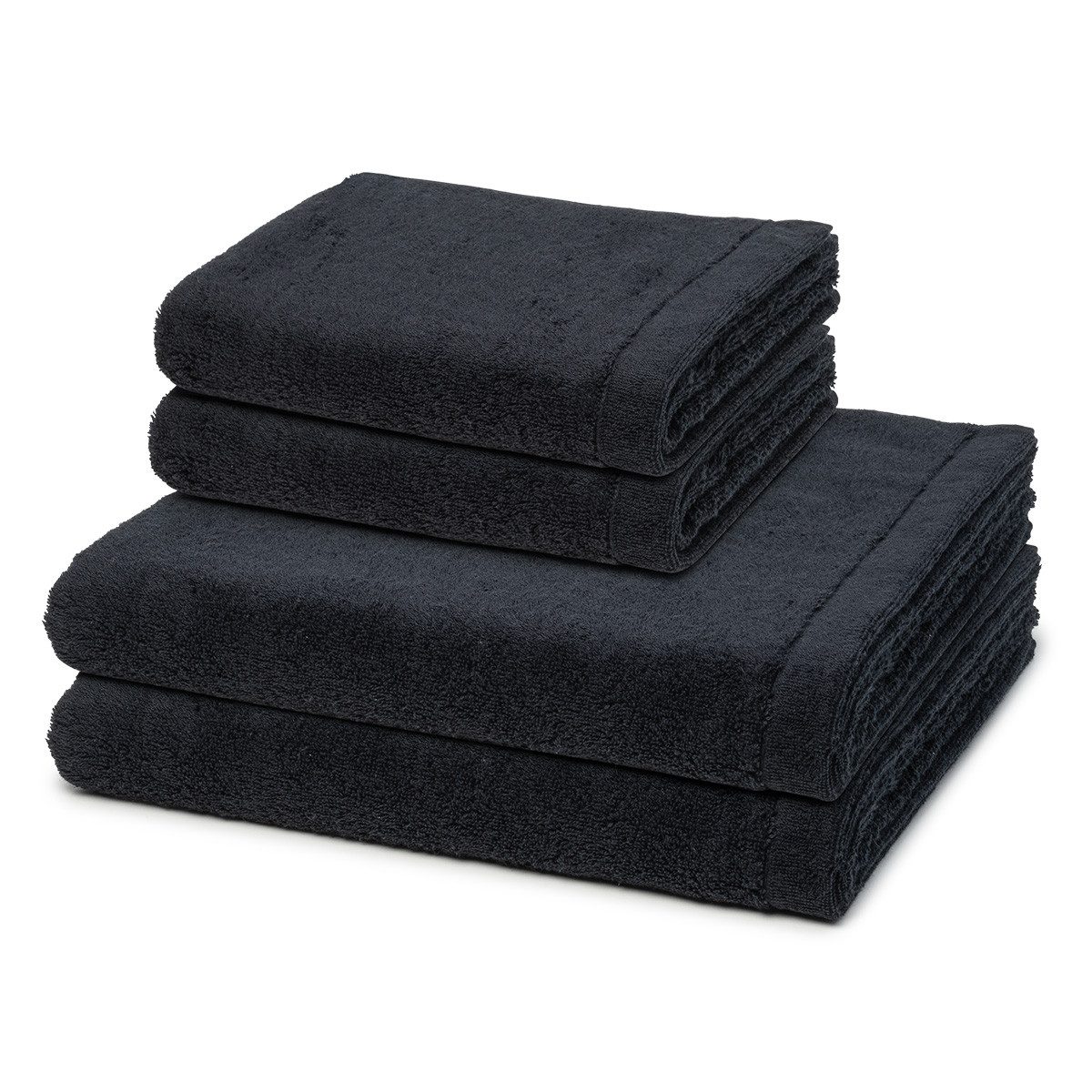 Cawö Handtuch Set Lifestyle, Walkfrottee (Spar-Set, 4-St), 2 X Handtuch 2 X günstig online kaufen