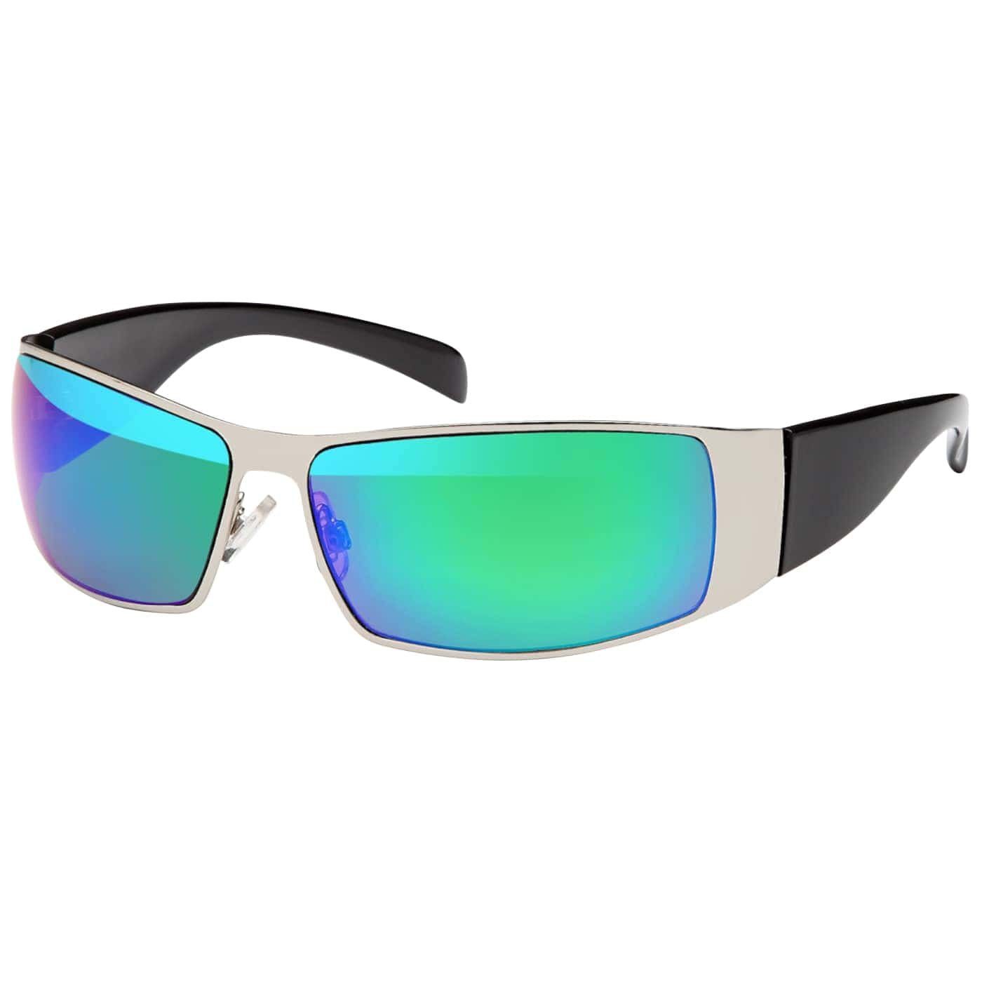 BEZLIT Eyewear Bikerbrille Grün (1-St) mit Linsen Sonnenbrille schwarzen Herren Sonnenbrille