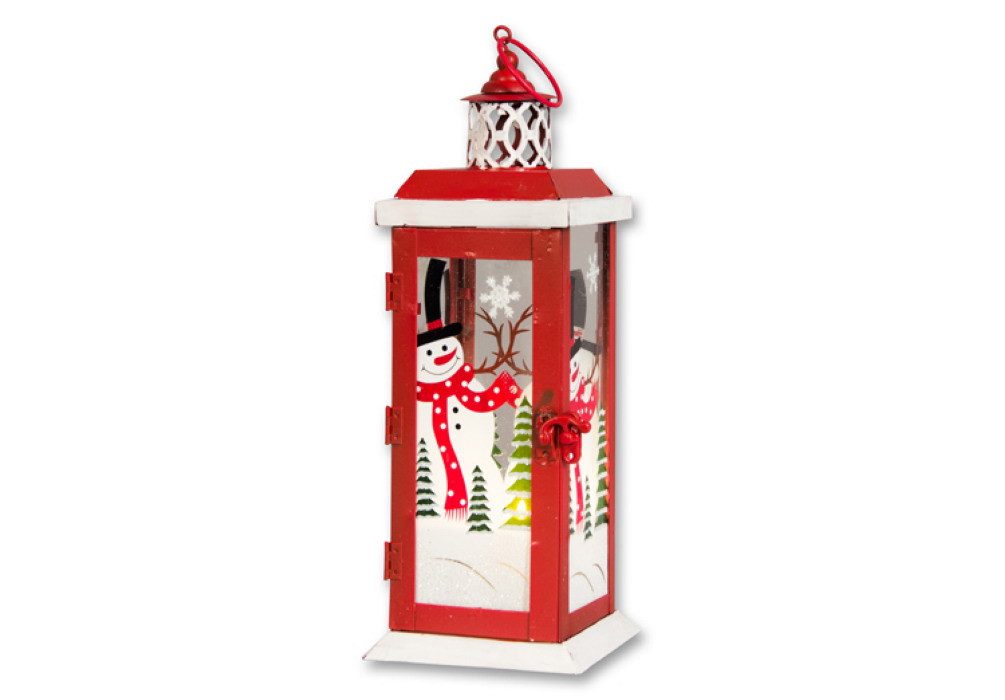 Kaufhaus le petit Kerzenlaterne Laterne Metall Deko Windlicht Teelichthalter Kerzenständer Schneemann, Aus Metall und Glas, individuell einsetzbar, dekorativ