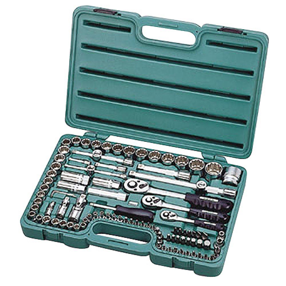 PROREGAL® Werkzeugset Werkzeug- und Steckschlüsselsatz 99 PCs Honiton, 1/4 "(3,2-13mm), 3/8