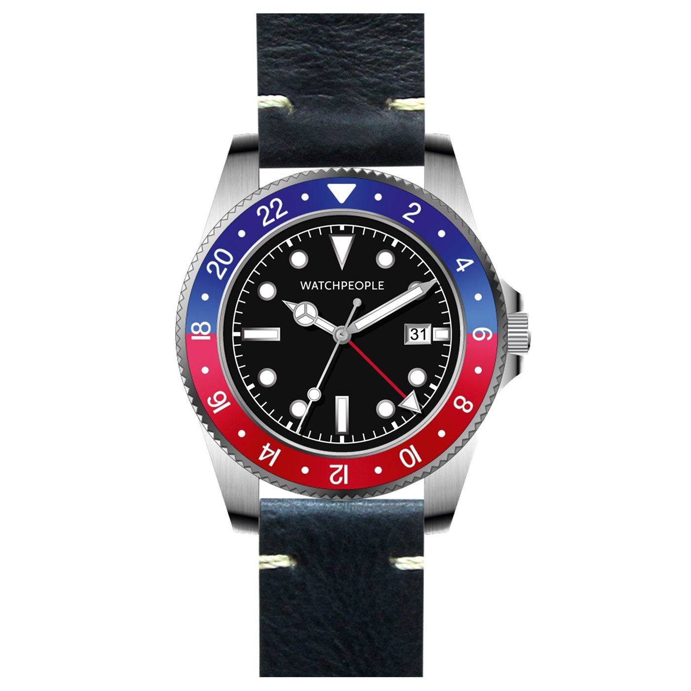 Quarzuhr BS Flat Iron GMT WP BSG020-02