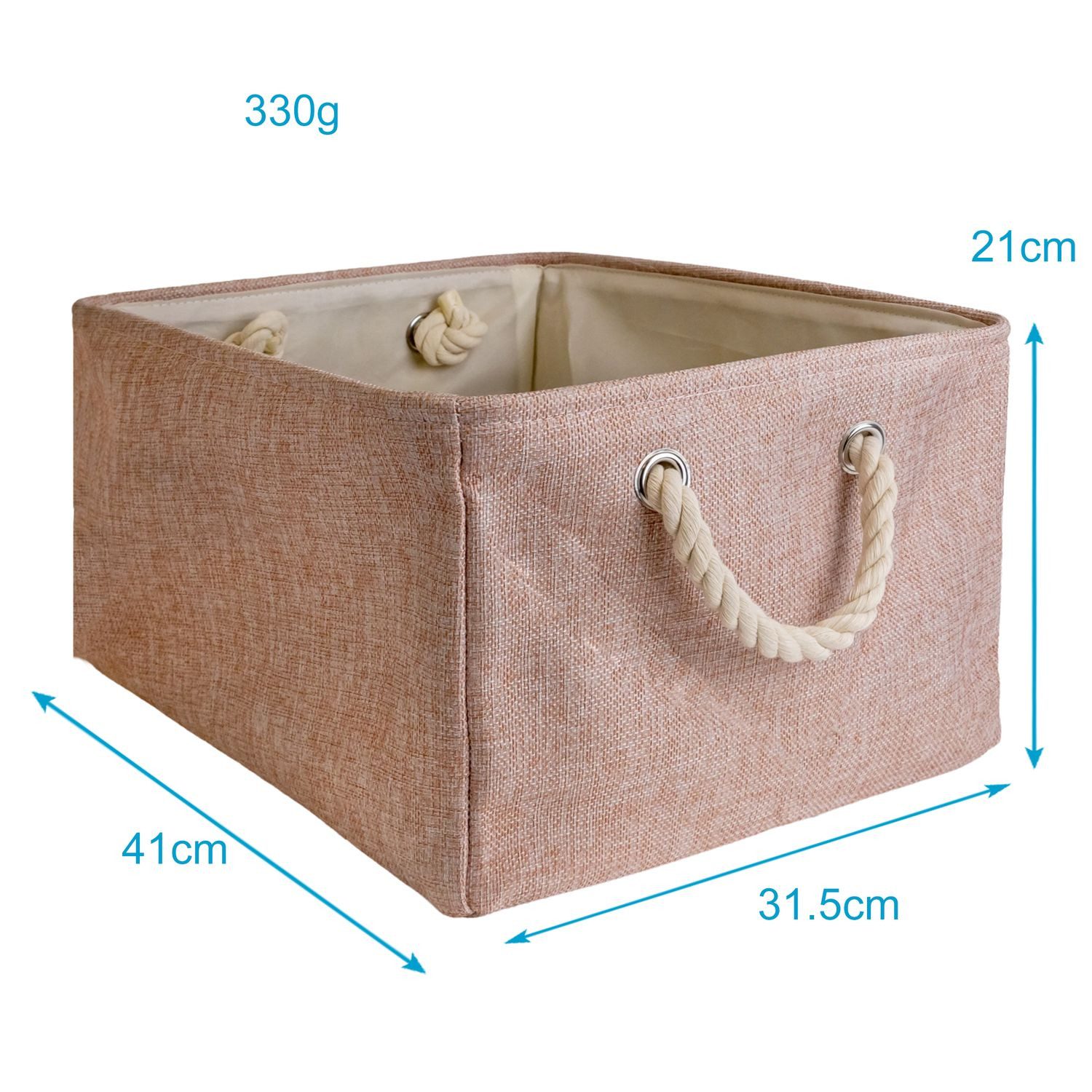 Intirilife Aufbewahrungskorb (1 St), Aufbewahrungskorb Organizer Henkel Aufbewahrungsbox für Regale Ablagen