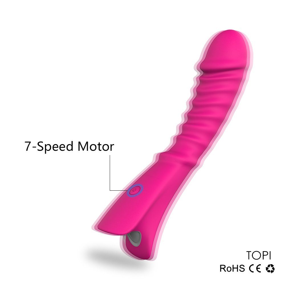 S-Hand Vibrator G-Punkt Stimulation 2-tlg) modi (Packung, Vibrator 9 mit design, Spirale