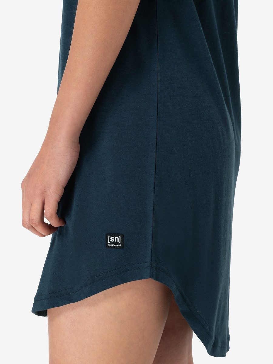 SUPER.NATURAL Sommerkleid für Damen, Merino W RELAX DRESS perfekt für Strand & Urlaub