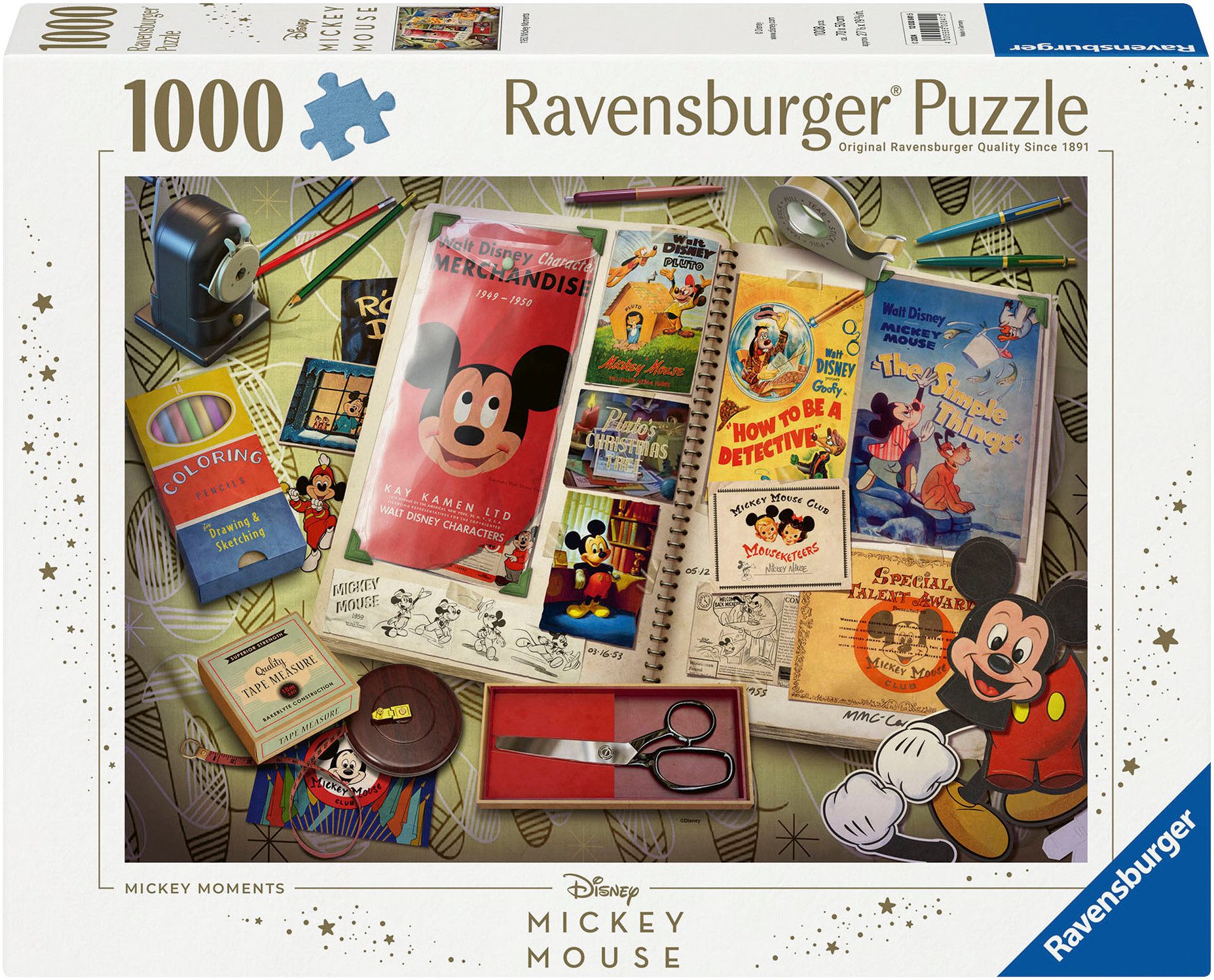 Ravensburger Puzzle Disney Mickey Mouse, 1950 Mickey Moments, 1000 Puzzlete günstig online kaufen
