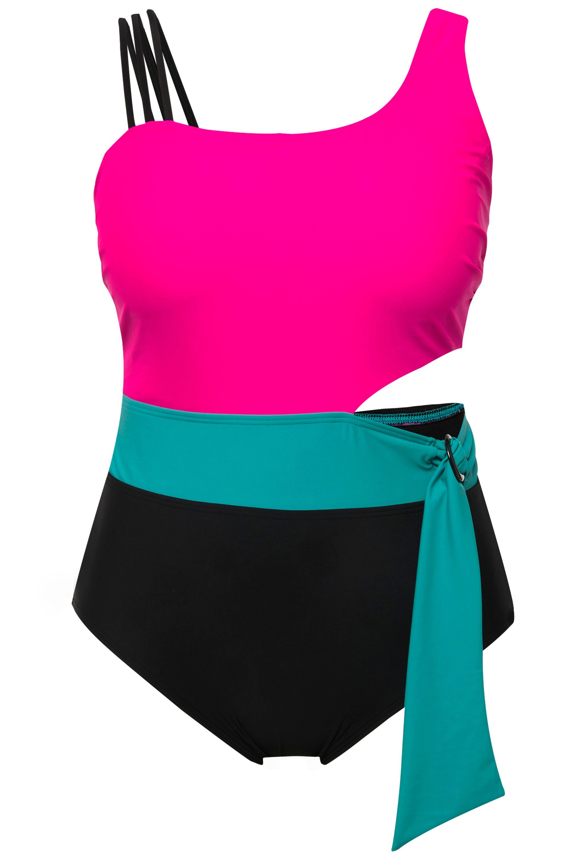 Ulla Popken Badeanzug Badeanzug Colorblocking Softcups günstig online kaufen