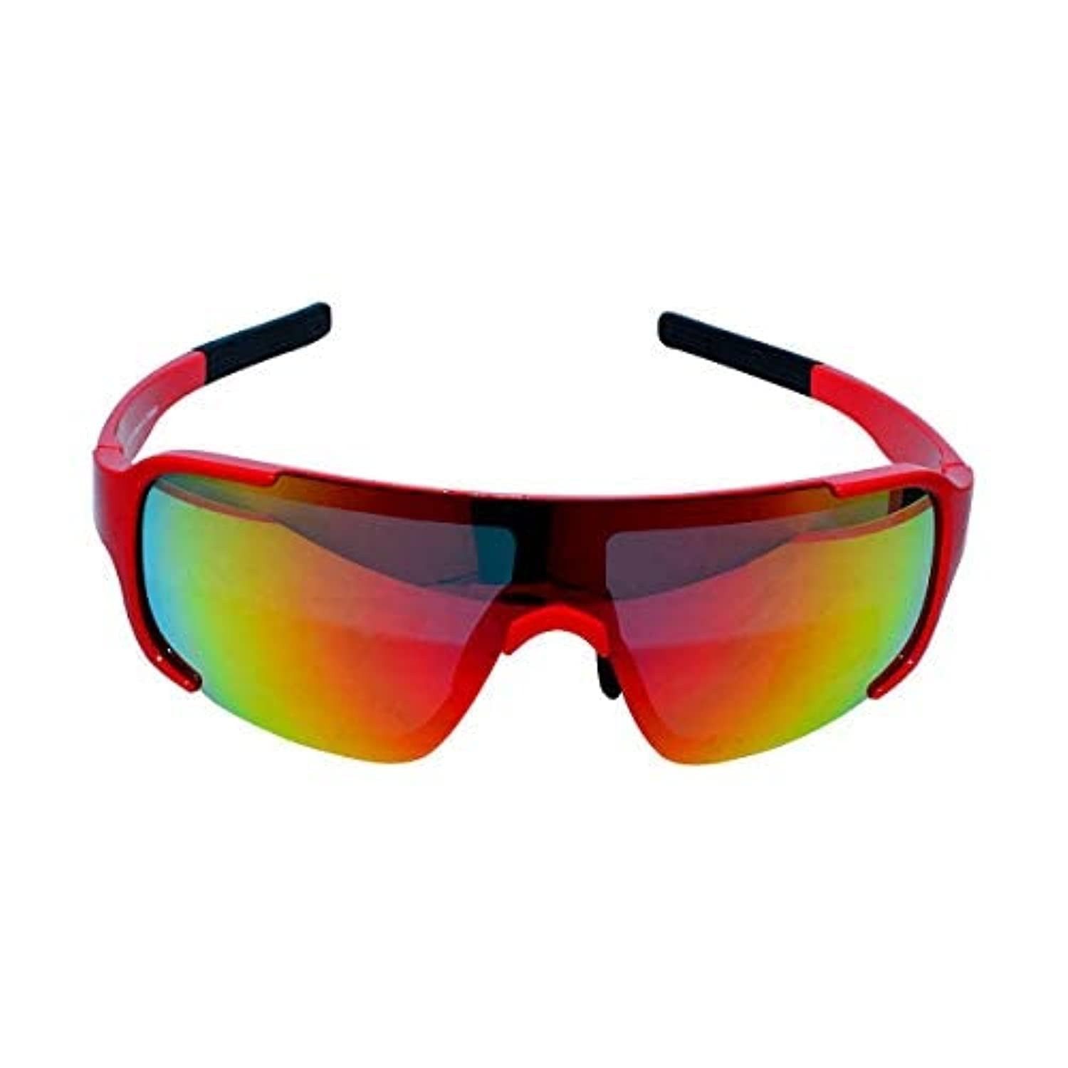 DSC Sonnenbrille Speed Polarisierte Sonnenbrille Rot Herren Leicht mit UV-Schutz (Einzel-Sportsonnenbrille, Farbe Rot, polarisiert, UV-Schutz, mattes Finish, für Herren) Leicht, langlebig, stylisch