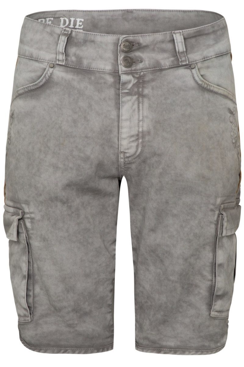 Trachtenjeans Jeans Bermuda Herren - HECTOR CARGO - hellgrau