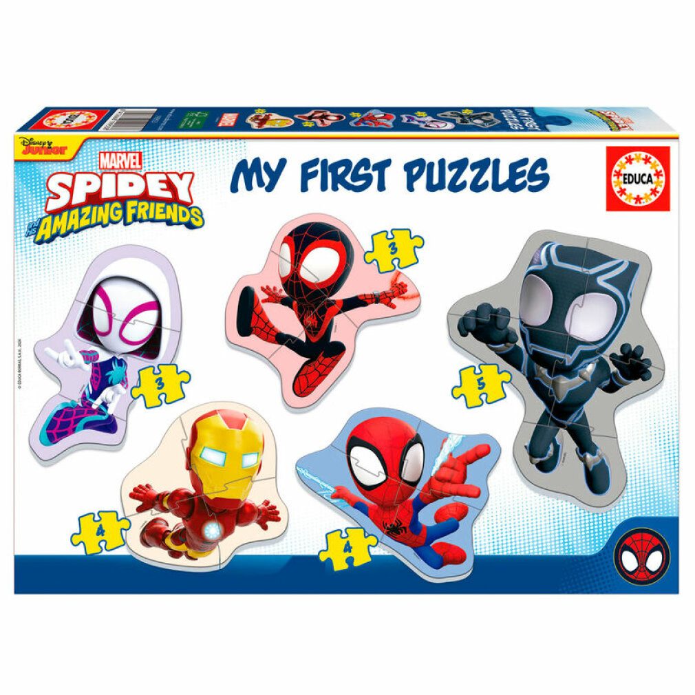 Educa Puzzle Marvel Spidey Erstaunliche Freunde Puzzle 3-5St., Puzzleteile