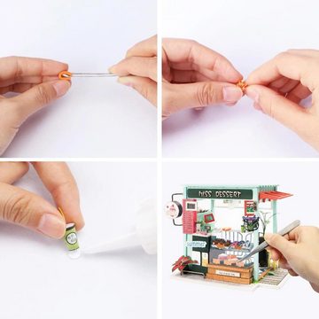 Robotime Modellbausatz Miniatur Bausatz Dessert Shop