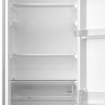 comfee Kühl-/Gefrierkombination RCB359IX2, 177,3 cm hoch, 54,7 cm breit, LED-Beleuchtung, 4 Sterne Gefrierfach, Farbe Inox