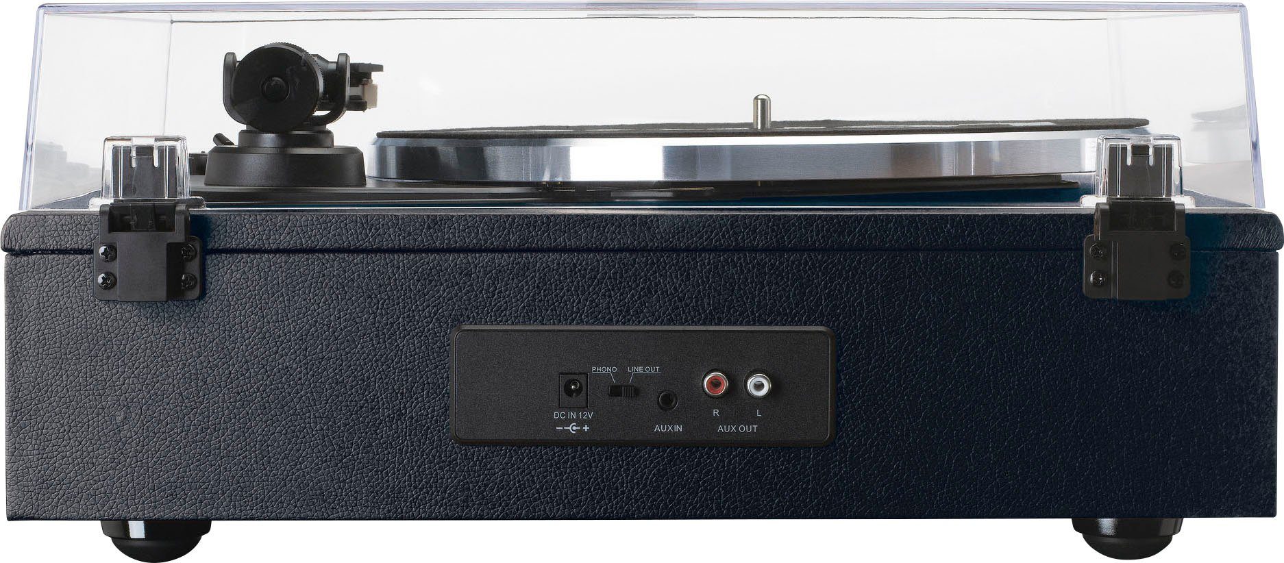 Lenco LS-430 Plattenspieler mit 4 Lautsprechern Plattenspieler (Riemenantrieb)