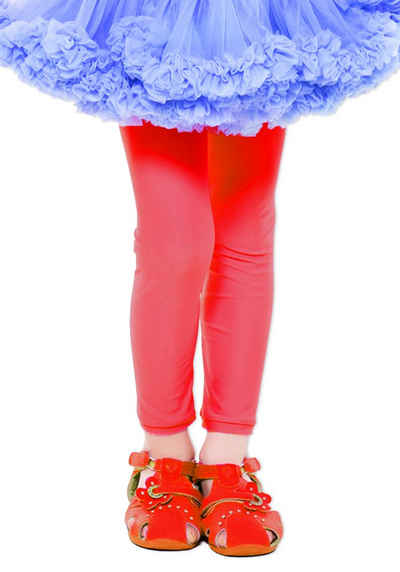Das Kostümland Kostüm Leggings für Kinder 3 - 8 Jahre Rot