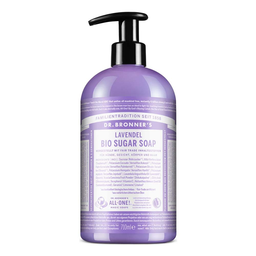 Dr. Bronners Flüssigseife Lavendel - Sugar Soap 710ml