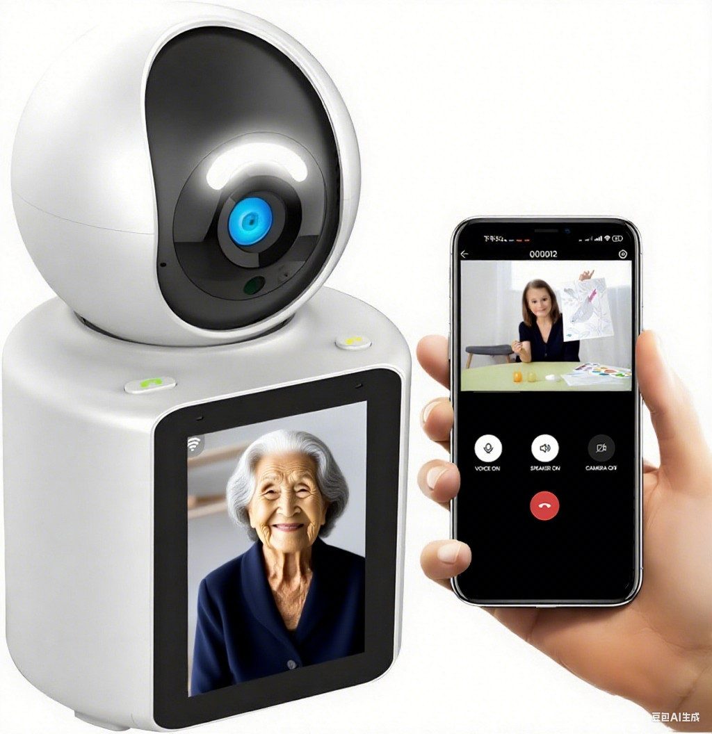 Babyphone Babyphone,mit Kamera, WLAN Überwachungskamera Innen mit APP 2.4G
