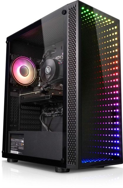 Kiebel Raptor IV Gaming-PC (AMD Ryzen 5 AMD Ryzen 5 4600G, RTX 3050, 32 GB RAM, 1000 GB SSD, Luftkühlung, ARGB-Beleuchtung)