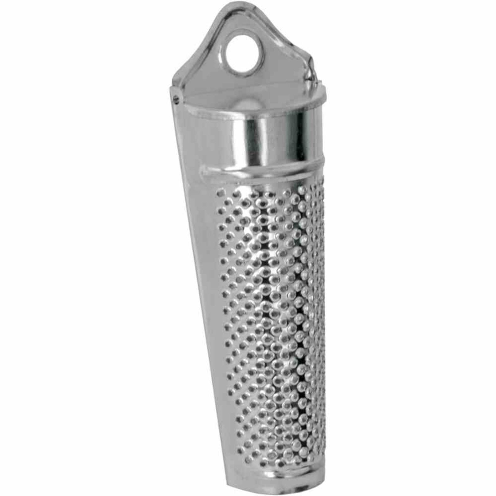 Metaltex Spätzlereibe Muskatreibe aus Weißblech für Kräuter und Gewürze, mit Vorratsbehälter, Weißblech