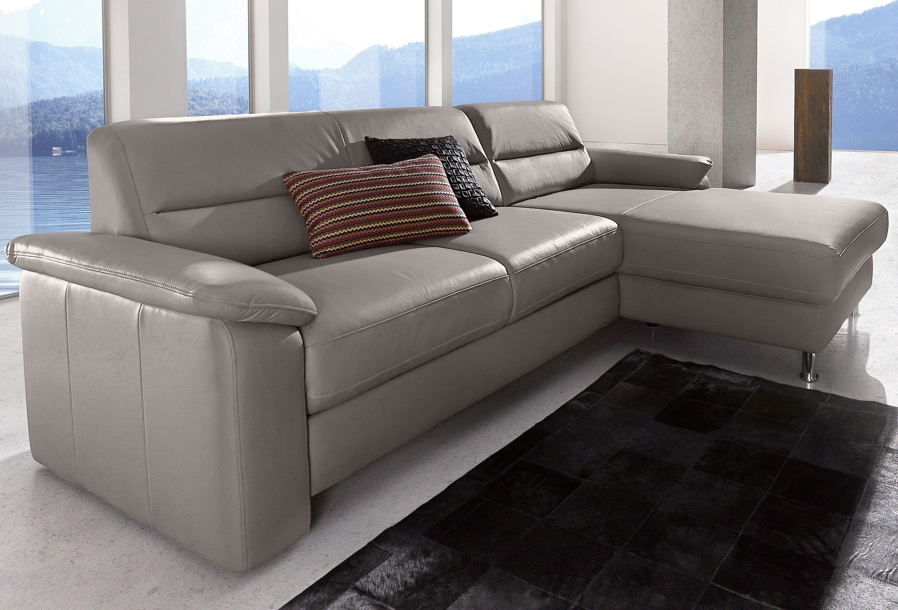 sit&more Ecksofa Ascara L-Form, inklusive Boxspring/Federkern-Polsterung, wahlweise mit Bettfunktion