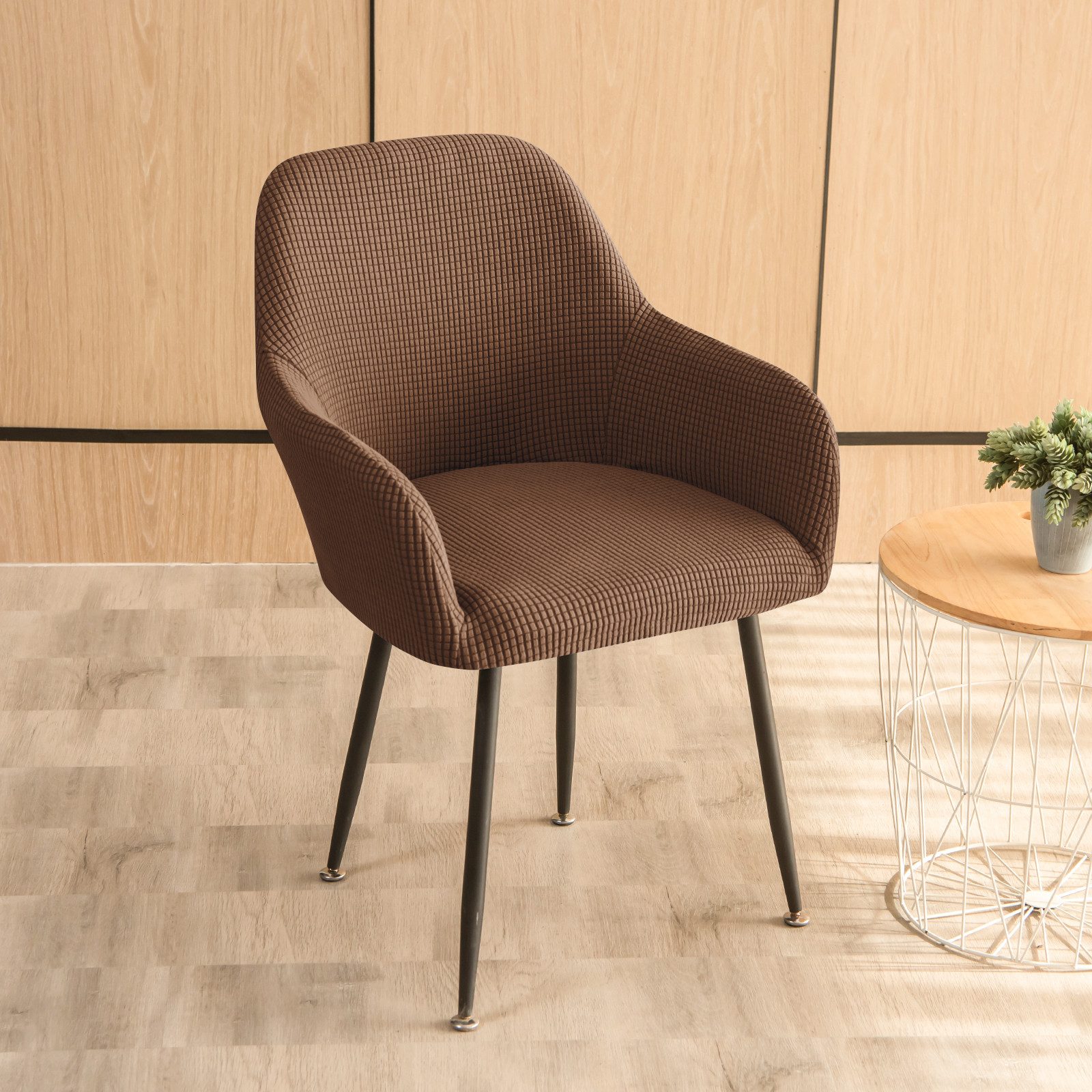 Zyronn Stuhlhusse Stretch Stuhlhussen-Bezüge Mit Armlehne, Stuhlhusse – Bild 3 von 5