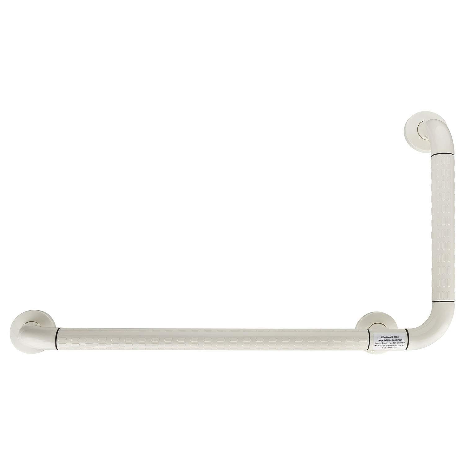Haltegriff flexilife Eck-Wandhaltegriff Badewannengriff für flexilife Badewanne WC oder Dusche, Kunststoff Länge: 70 cm, Höhe: 38 cm, Weiß