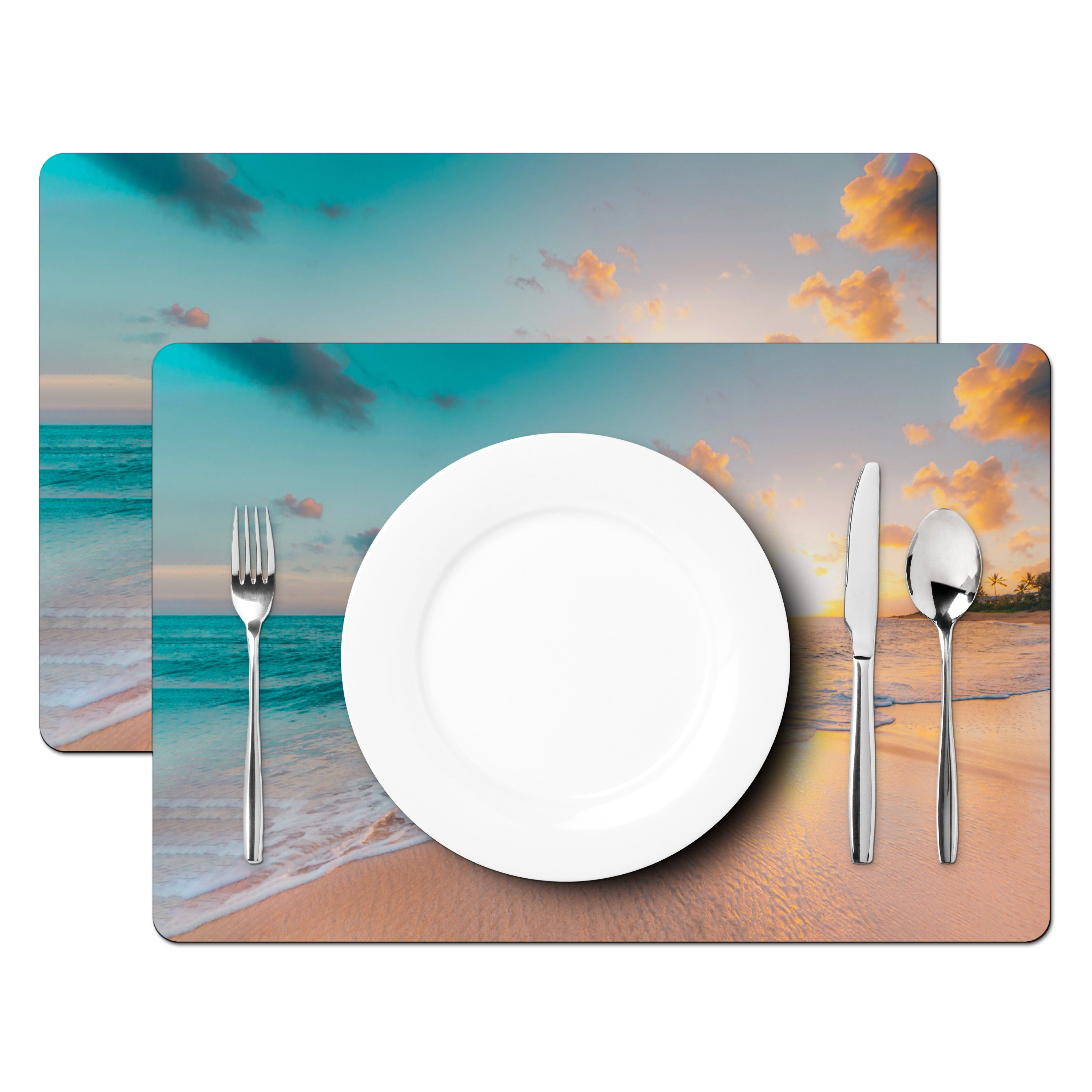 MuchoWow Platzset Sonnenuntergang - Strand - günstig online kaufen