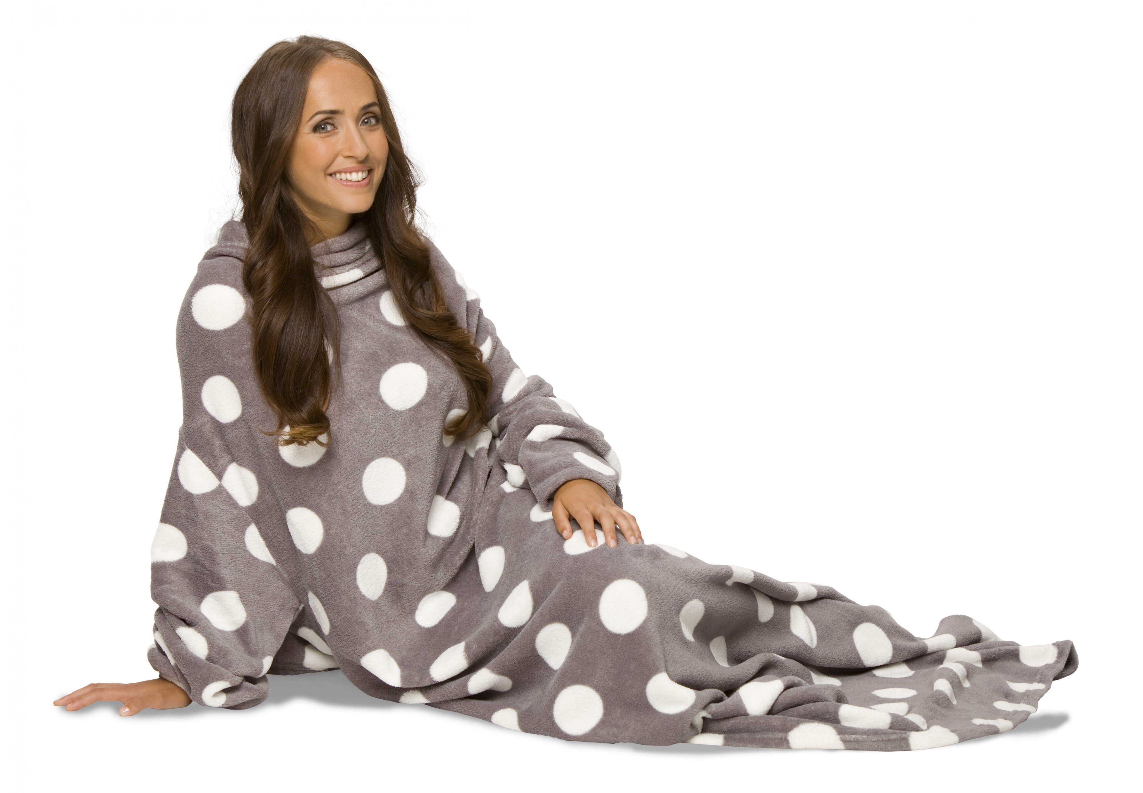 Wohndecke, Mia Cossotta, Kuscheldecke mit Ärmeln günstig online kaufen