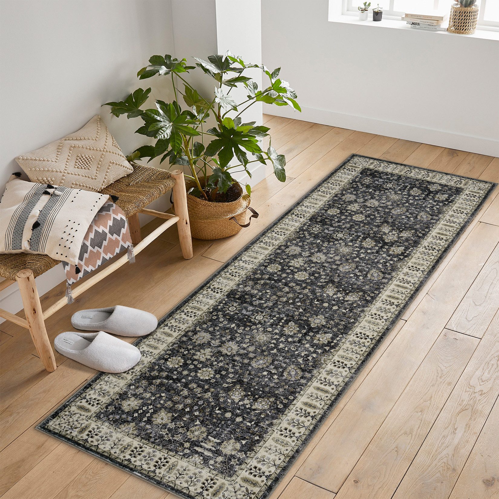 GarveeMore Teppich Maschinenwaschbarer Boho Rutschfester Teppich günstig online kaufen